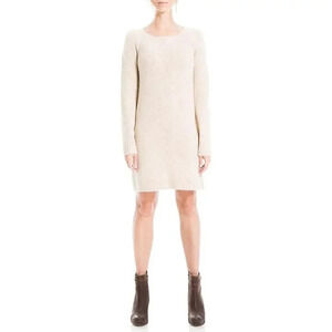 Max Studio Sweater Dress Heather Oatmeal Size S NWT